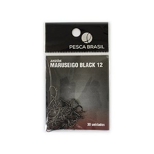 Anzol Maruseigo Black 12  30 Unidades -  Pesca Brasil