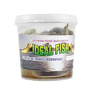 Isca Natural Coração de Frango Desidratado  - Ideal Fish