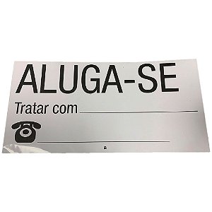 Placa De Aluga-se C/2 - Pro Fácil