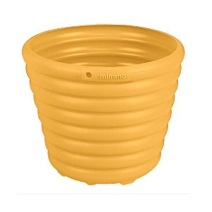 Cachepô Vaso Mimmo em Plástico Amarelo 1,7 L - Tramontina