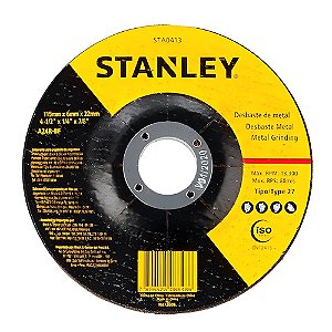 Disco Abrasivo de Debaste Para Metal 4 1/2x1/4x7/8 - Stanley