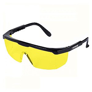 Óculos de Segurança Policarbonato WK1 Amarelo - Worker