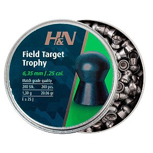 Chumbinho Field Target Trophy 6.35mm 20.06 Grains 200un. - H&N Sport