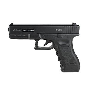 Pistola De Pressão Airgun Co2 Glock G17 GNBB Polímero 4.5mm - Qgk