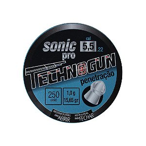 Chumbinho Sonic Pro Penetração 5.5mm 250un. - Technogun