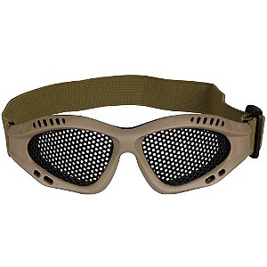 Óculos de Proteção Tan Tela de Metal - AR+