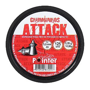 Chumbinho Attack 5.5mm 125un. - Pointer
