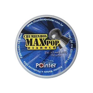 Chumbinho Max Pop Diabolô 4.5mm 150un. -  Pointer