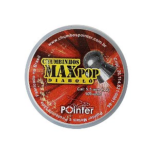 Chumbinho Max Pop Diabolô 5.5mm 100un. - Pointer