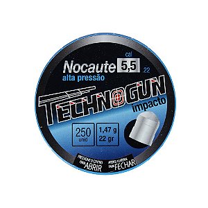 Chumbinho Nocaute 5.5mm 250un. - Technogun