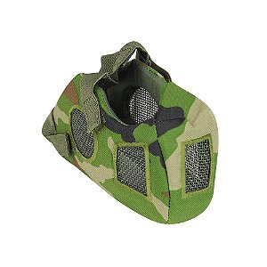 Máscara de Proteção Airsoft QGK Conquerors CS Tactical Woodland