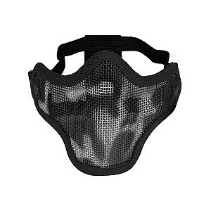 Máscara de Proteção Airsoft Meia Face Black
