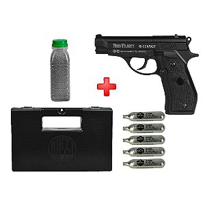Pistola de Pressão CO2 Gamo Red Alert RD-COMPACT 4.5mm + Kit Munição + Maleta