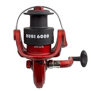 Molinete Ambidestro Rubi Gll 3 Rolamentos - Pesca Brasil