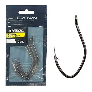 Anzol Crow Super Cat Sifh Black c/5 - Jogá - Crown