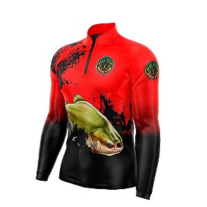 Camisa de Pesca FPS 50+ Tamba Vermelho - Play Pesca