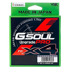 Linha Multifilamento G-Soul Upgrade Pro PE X4 150m Cinza / Rosa - YGK