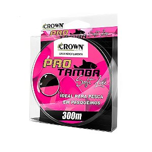 Linha Monofilamento Pro Tamba Soft Pink 300m - Crown