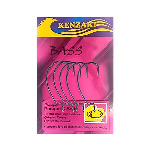 Anzol Bass Com 5 Unidades - Kenzaki