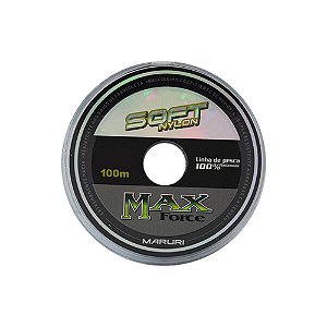 Linha Monofilamento Max Force Soft Branco 100M - Maruri