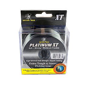 Linha Monofilamento Platinum XT Cartelado  - Safari Max