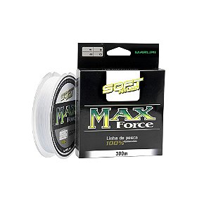 Linha Monofilamento Max Force Soft Branca 300M - Maruri
