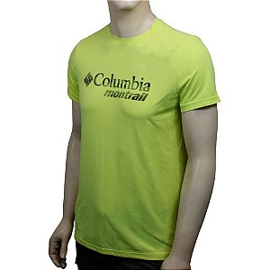 Camiseta Neblina Montrail M/C Amarelo Limão - Columbia