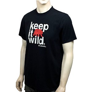 Camiseta Keep It Wild Preto - Columbia