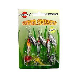 Kit Isca Artificial Super Spinner 03269B-SP - Ottoni