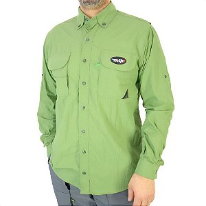 Camisa Para Pesca Sky Proteção Solar 50+ FPS Verde - MTK