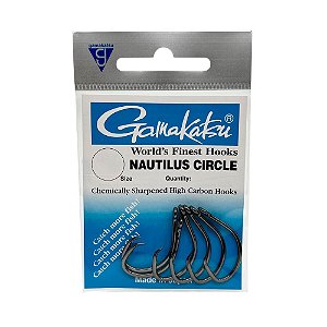 Anzol em Aço Carbono Nautilus Circle - Gamakatsu