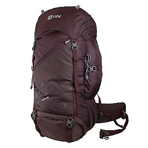 Mochila Para Camping Andes 55 Litros Vinho - Nautika