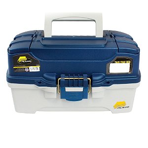 Caixa Para Pesca Plano 2 Bandeijas 36,19x21,59x20,63cm - AquaBrazil