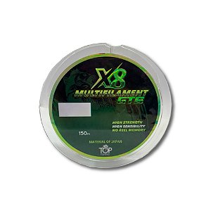 Linha de Pesca Multifilamento GTS 8x 150m - Top Fishing