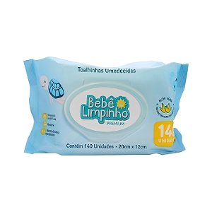 Lenço Umedecido Bebê Limpinho 140 Folhas - Cimed