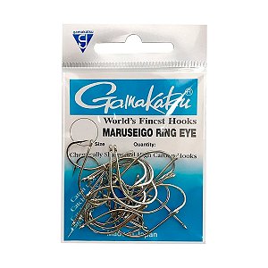 Anzol em Aço Carbono Maruseigo Ring Eye 25un - Gamakatsu