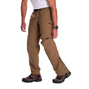 Calça Bermuda Bio Masculina Caqui Escuro - Hard Adventure