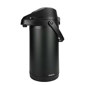 Garrafa Térmica em Aço Inox 4 Litros Preta - Chacal