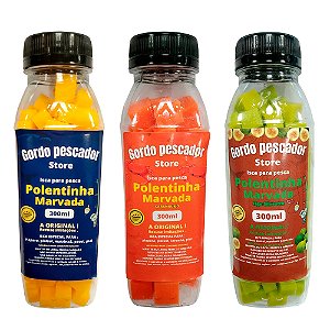 Kit Isca Polentinha Marvada Caranguejo + Tradicional + Figo Silvestre