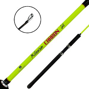 Vara Para Molinete Carbon GII 1,98m 30-80 Lbs Inteiriça - Pesca Brasil