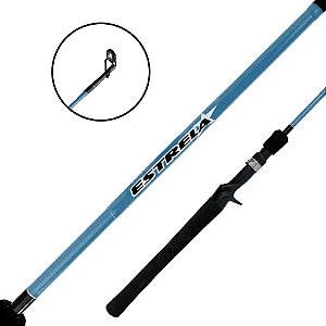 Vara para Carretilha Estrela 1,68m 10-20 Lbs Inteiriça - Marine
