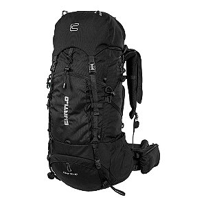 Mochila Cargueira Para Camping Hiker 50 + 10 litros Preta - Curtlo