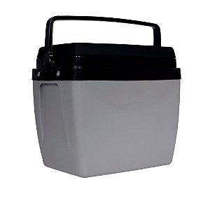 Caixa Térmica 27QT 26 Litros Polipropileno Com Alça Cinza / Preto - Mor