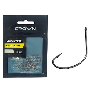 Anzol Crown Wide GAP Black N° 6 C/10 - Crown