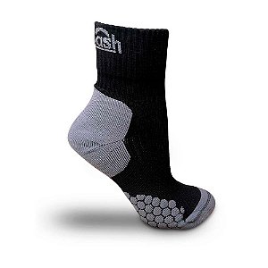 Meia Cano Médio Dots Biotech Unis. Preta/Cinza - Kailash