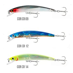 Isca Artificial Meia Água Alfa Minnow 90 - Crown