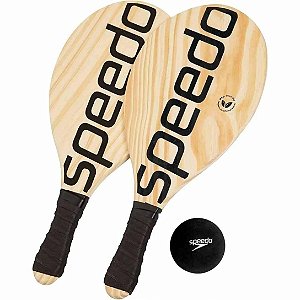 Kit Raquetes E Bola Frescobol Preto - Speedo
