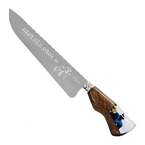 Faca Aço Inox 10'' Cabo Resina Trator - Facas Cascavel