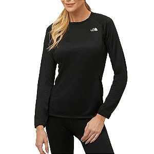 Camiseta Segunda Pele Feminina Warm Crew TNF Black - The North Face