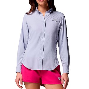 Camisa M/L Columbia Feminina Tamiami™ II Lilás - Columbia